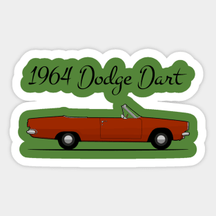 1964 Dodge Dart red Sticker
